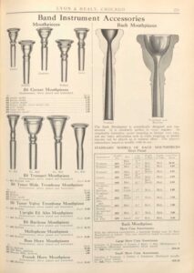 Mouthpiece Catalog LyonHealyChicago 1925 Bach