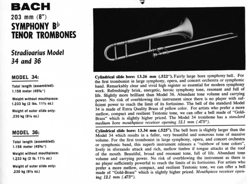 Trombone Model34 36 1961