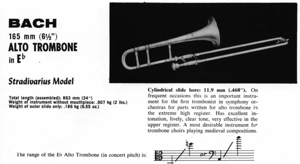 Trombone ModelAlto 1961