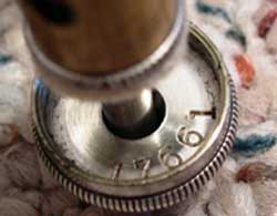 Trumpet ValveCap SerialNumber 17661