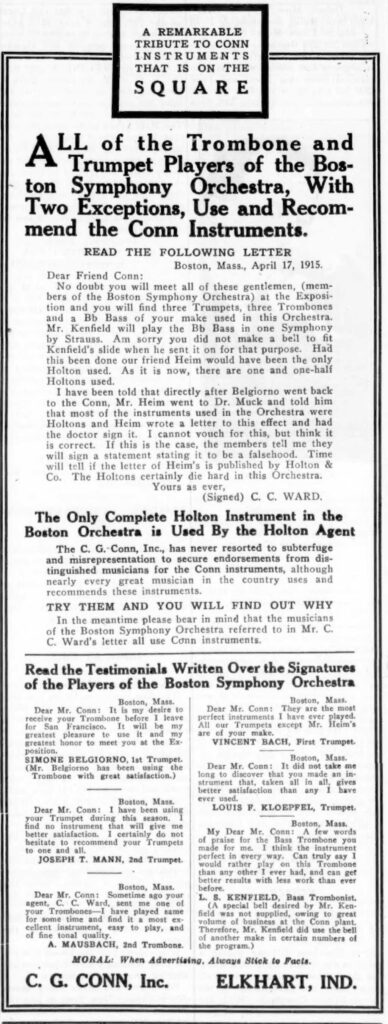 VincentBach Artist CGConn IntlMusician Aug1915