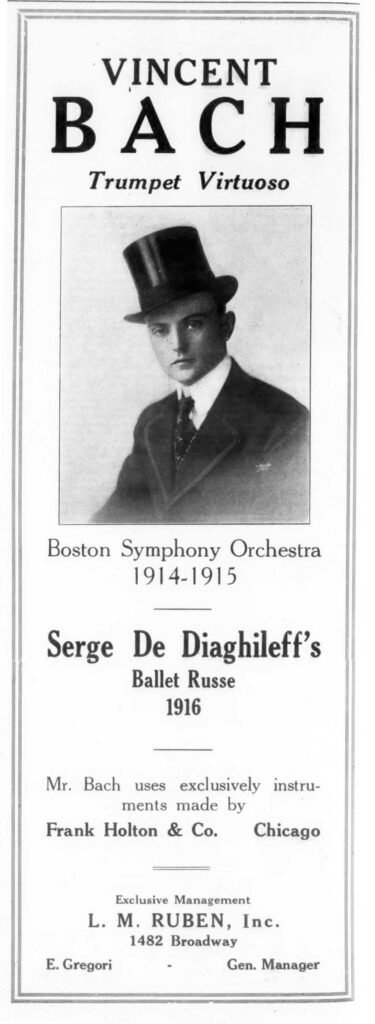 VincentBach Artist Holton MusicalAmerica May1916