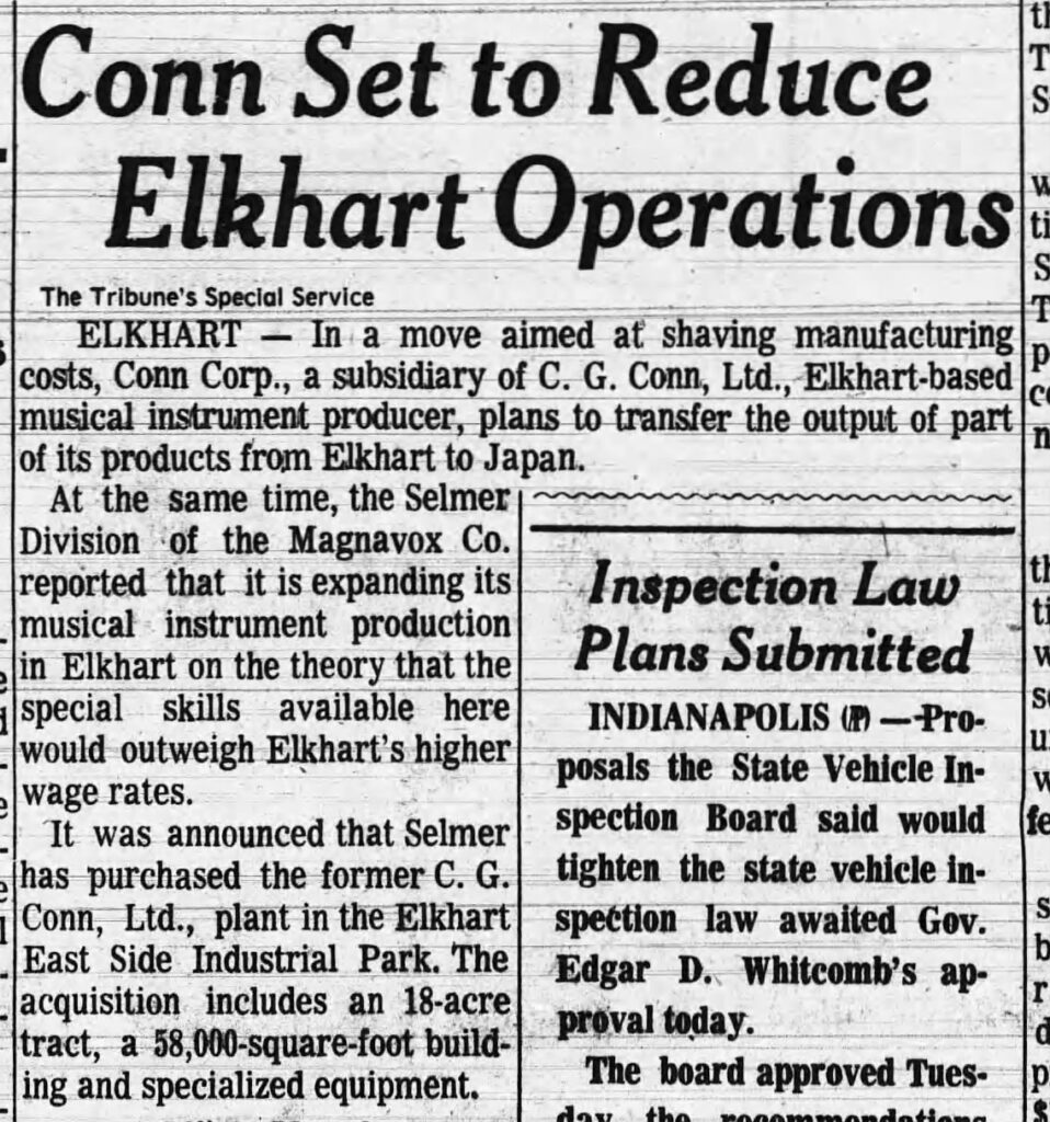 History Location Elkhart IndustrialPkwy SouthBendTribune June1970 part1