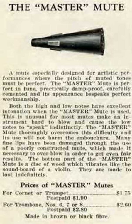 Accessory BachMasterMute Trumpet1925