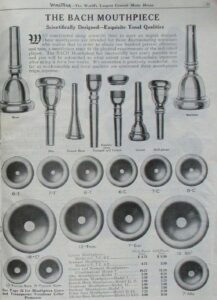 Mouthpiece Catalog Wurlitzer127 1920s Bach