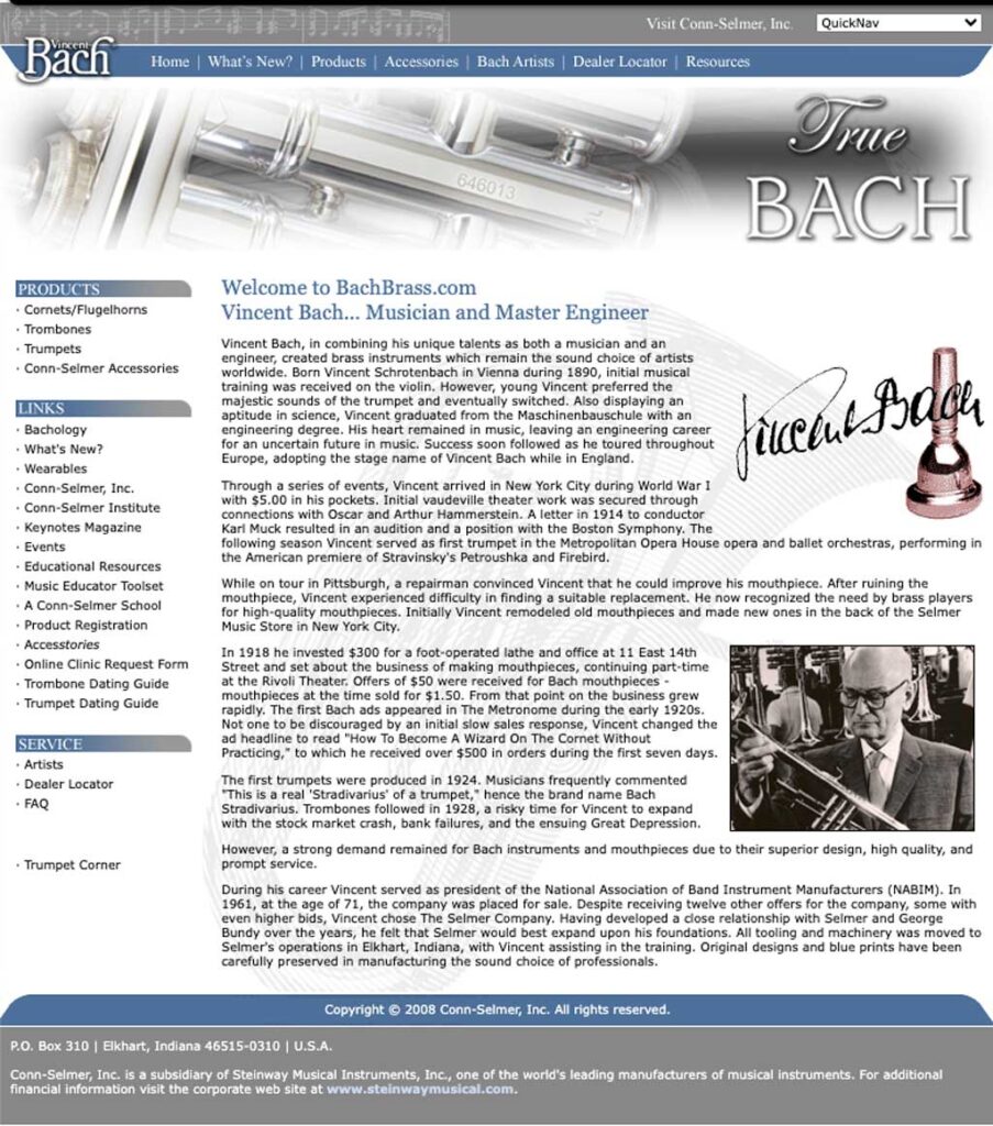 History BachBrass Feb2008