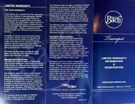 History Warranty 2014Front