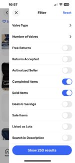ValueMyBach MobileAPP Filter