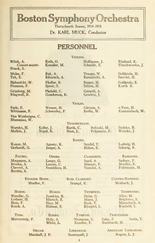 VincentBach Artist BostonSymphony 1914