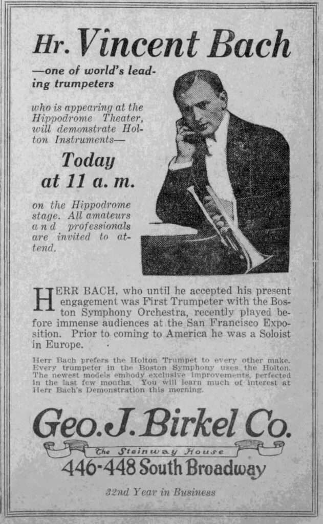 VincentBach Artist LAHippodrone MorningTribune July1915