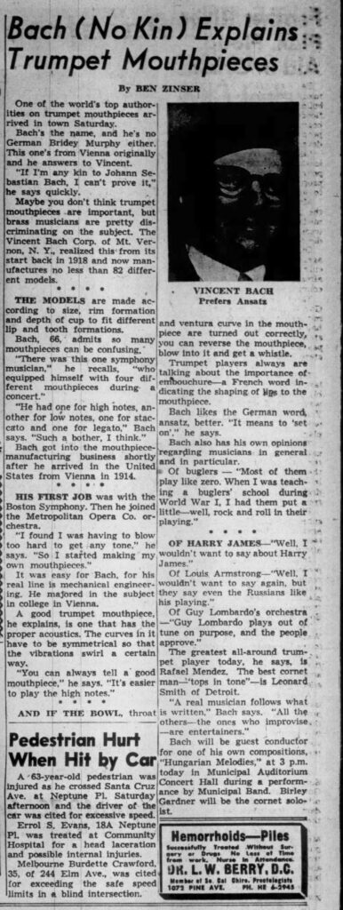 VincentBach Lecturer Mouthpieces Independent March1956p4