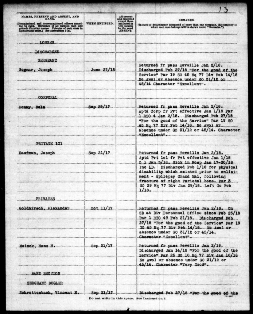 VincentBach Personal USArmyDischargeP1 27Feb1918