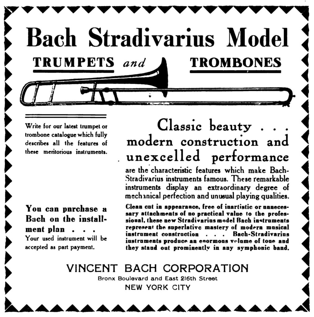 BachAd BachStradivariusModels Bandmaster Nov1929 p24