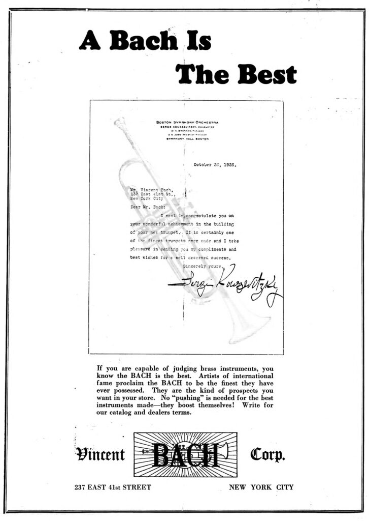 BachAd BachistheBest MusicalMerchandise Dec1926 p33