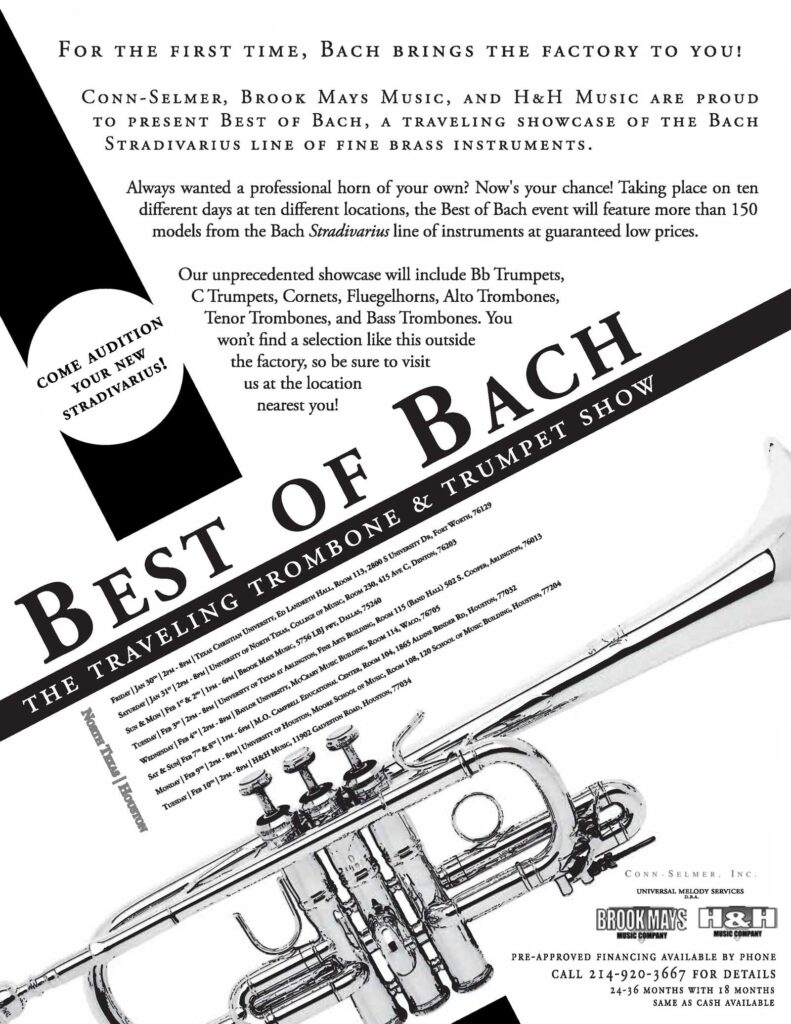 BachAd BestofBachSaleFlyer 1990s