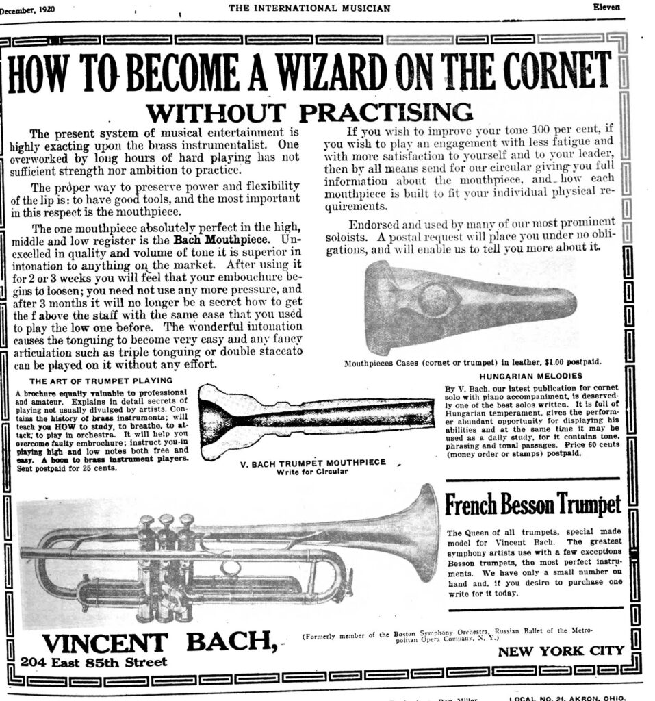 BachAd HowToBecomeAWizard InternationalMusician Dec1920p11