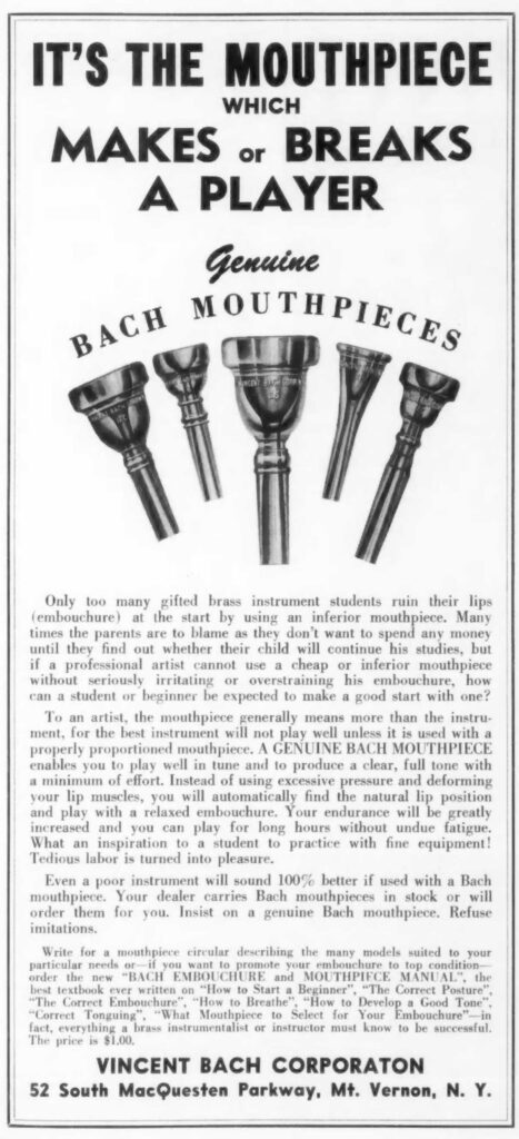 BachAd MakesOrBreaks instrumentalist Sept1954p55