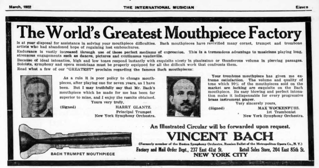 BachAd NewFactory InternationalMusician March1922