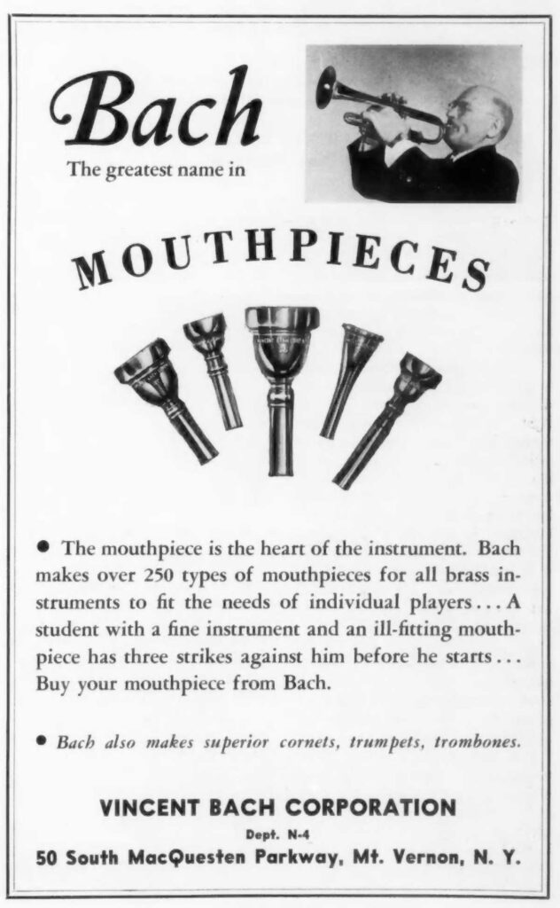 BachAd TheGreatestName Instrumentalist April1954p29