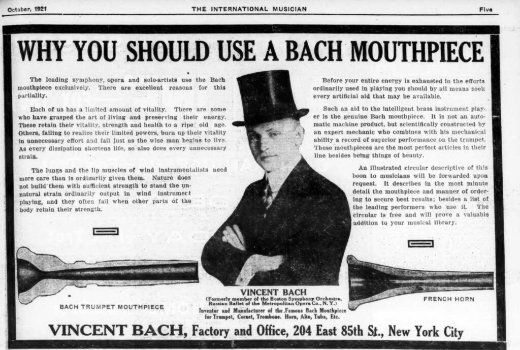 BachAd WhyShouldYou InternationalMusician Oct1921