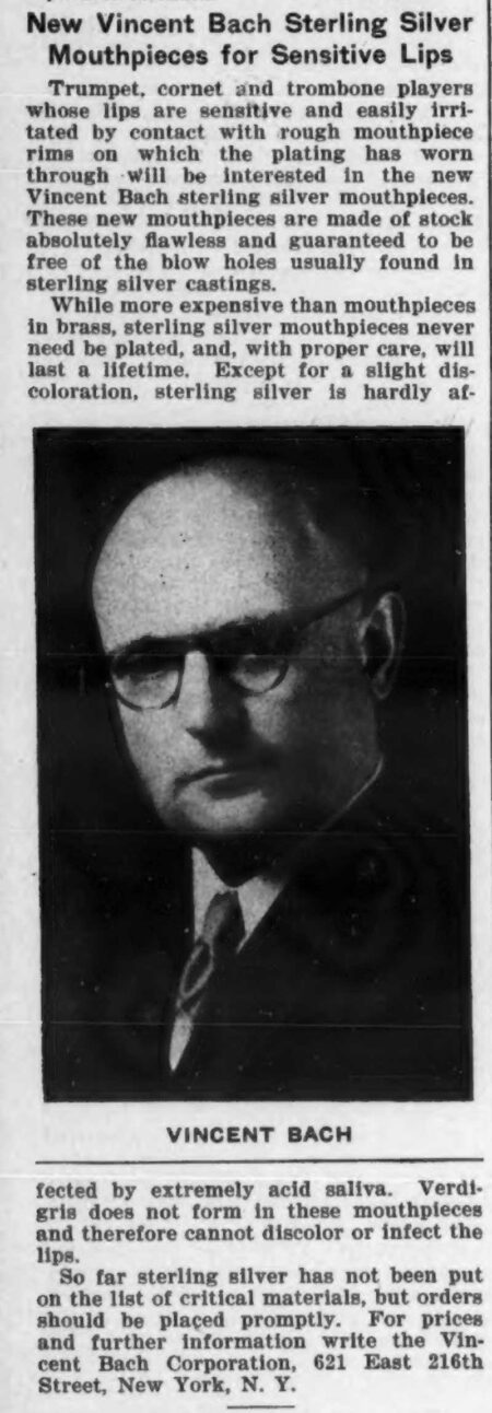 Mouthpiece Model Sterling InternationalMusician Aug1942