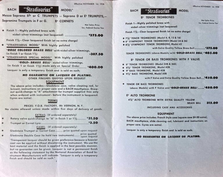 Mouthpeice Catalog 1958 p3