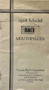 Mouthpiece Catalog 1928