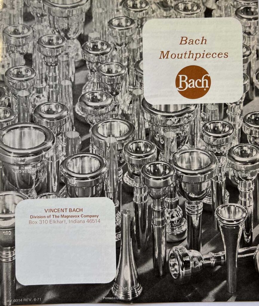 Mouthpiece Catalog 1971
