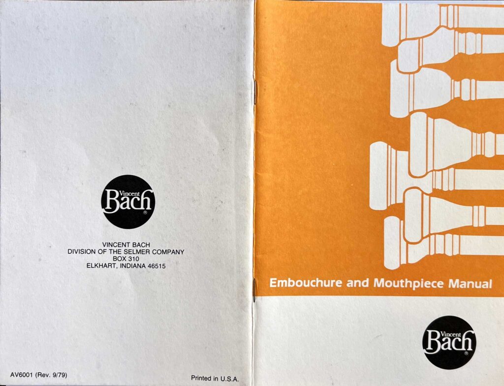 Mouthpiece Catalog 1979 front