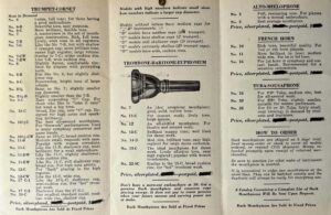 Mouthpiece Catalog late1940s inside