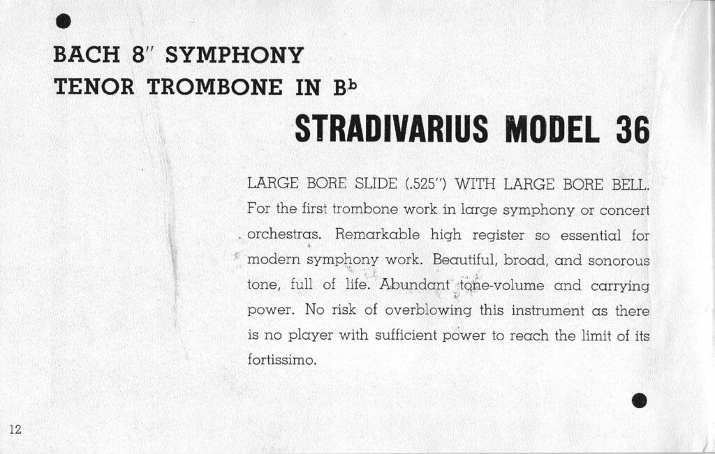 Trombone Model36 Description 1935