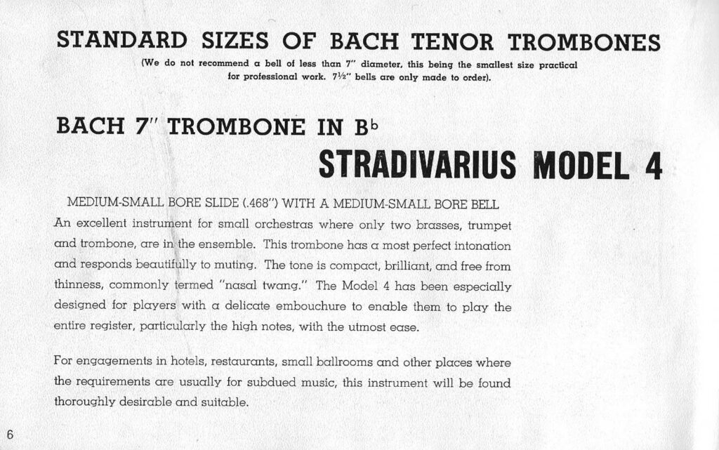Trombone Model4 Description 1935