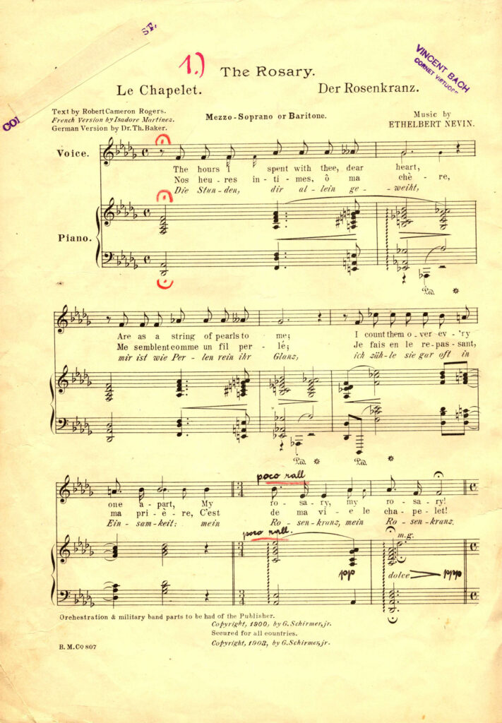 VincentBach Artist TheRosary CornetSolo