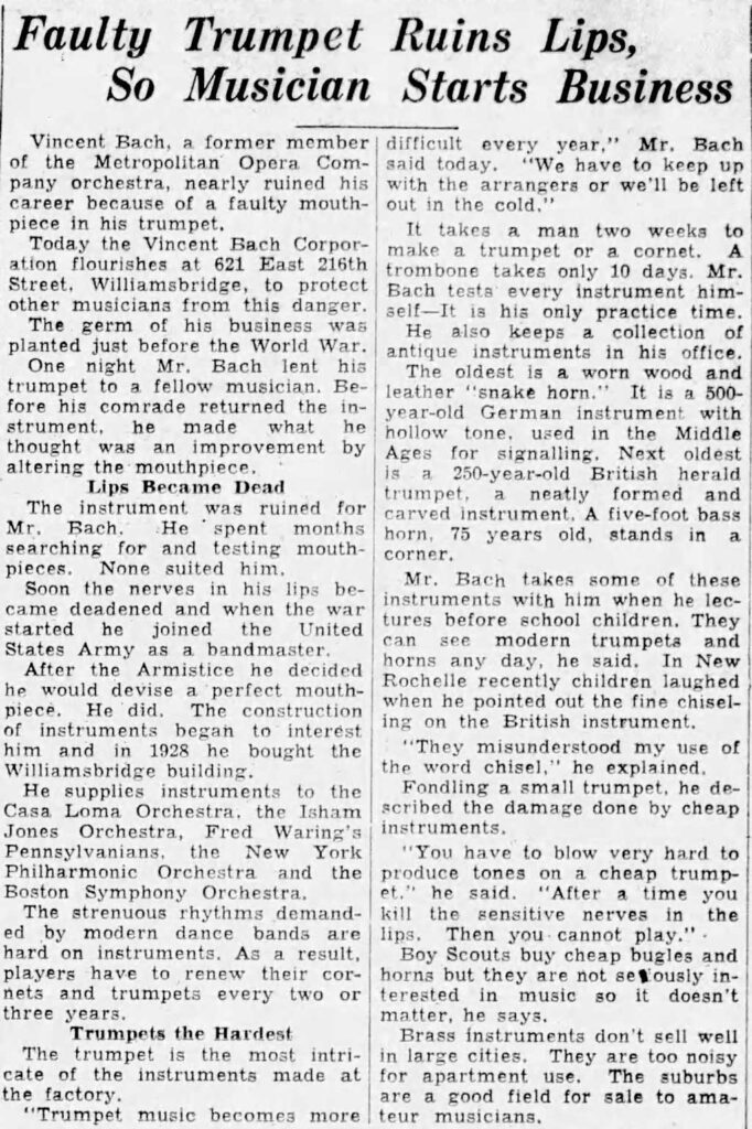 VincentBach Story RuinsLips DailyArgus May91934