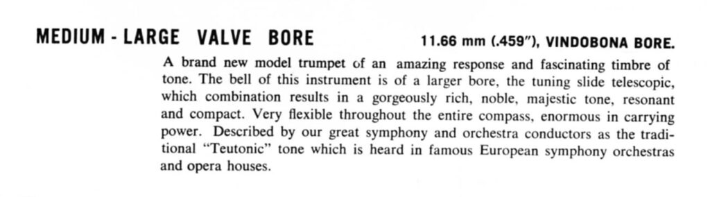 Trumpet ModelVindabona Introduction 1961 ZOOM