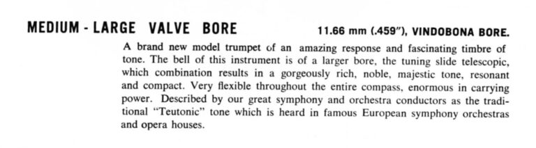 Trumpet ModelVindabona Introduction 1961 ZOOM