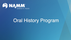 Logo NAMM OralHistory