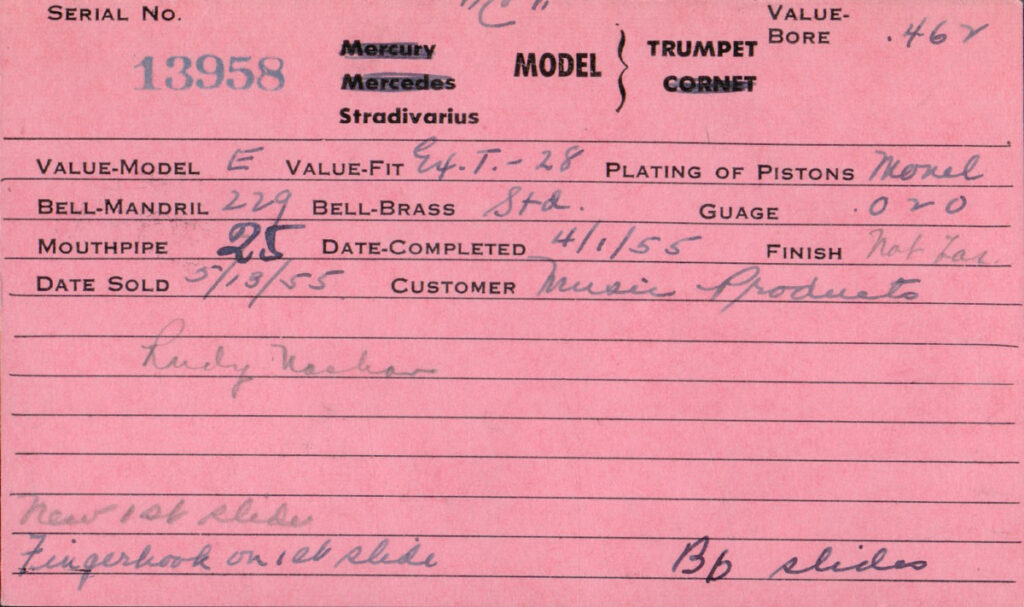 Trumpet CSO Shopcard 13958