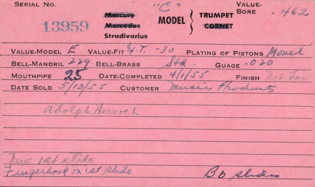 Trumpet CSO Shopcard 13959