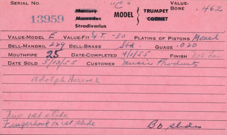 Trumpet CSO Shopcard 13959