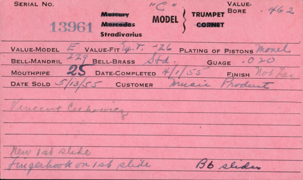 Trumpet CSO Shopcard 13961