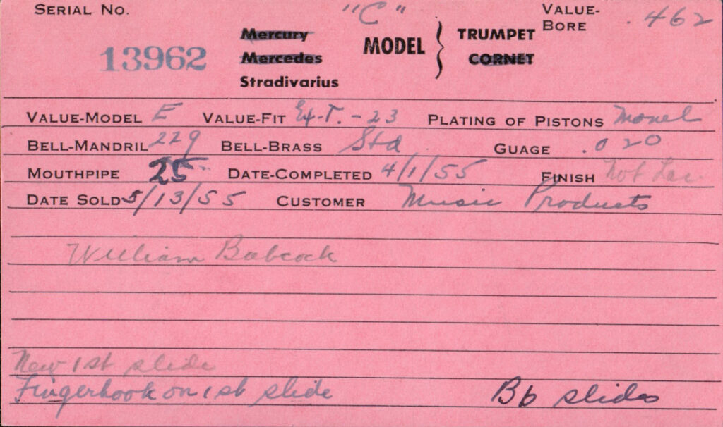 Trumpet CSO Shopcard 13962