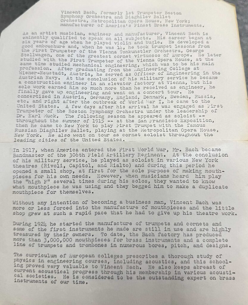 VincentBach Educator Biography Feb1952