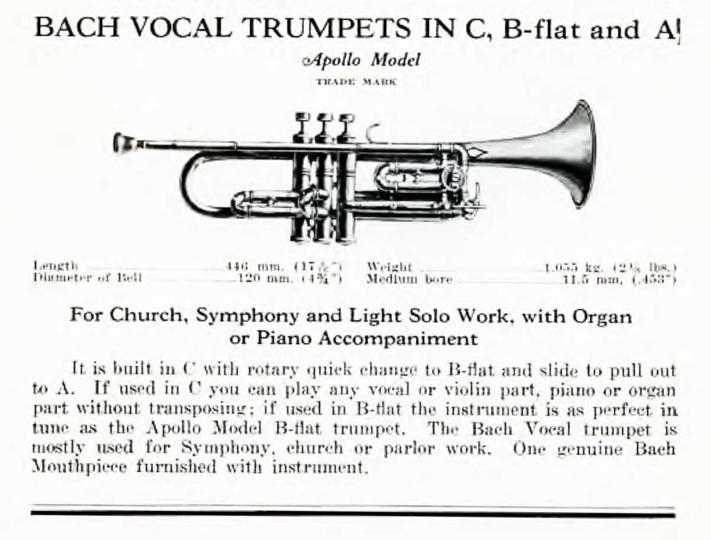 1926 BachApollo VocalTrumpet